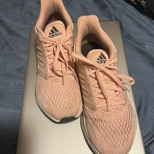 Pink Adidas boost, great for working out or a casual day
